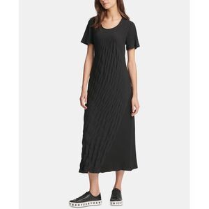 DKNY Textured Midi Dress